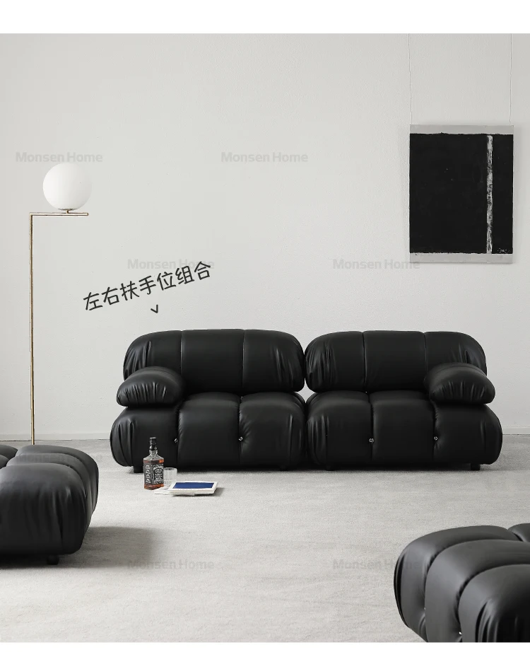 Description Picture 3 of itemNordic Leather Sofa Luxury modern sofa Designer free combination sofas Home Furniture Minimalist sofa set living room furniture