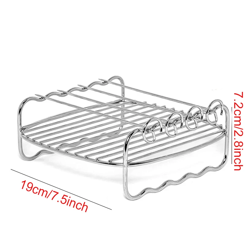 Versatile Air Fryer Baking Rack - Metal Grill Racks