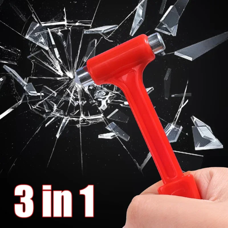 Car Safety Hammer Window Breaker Safety Hammer Seatbelt Cutter Tool Car Buses Trucks Window Breaking Hammer Emergency Escape Safety Hammer Glass Breaker Seat Belt Cutter Tools