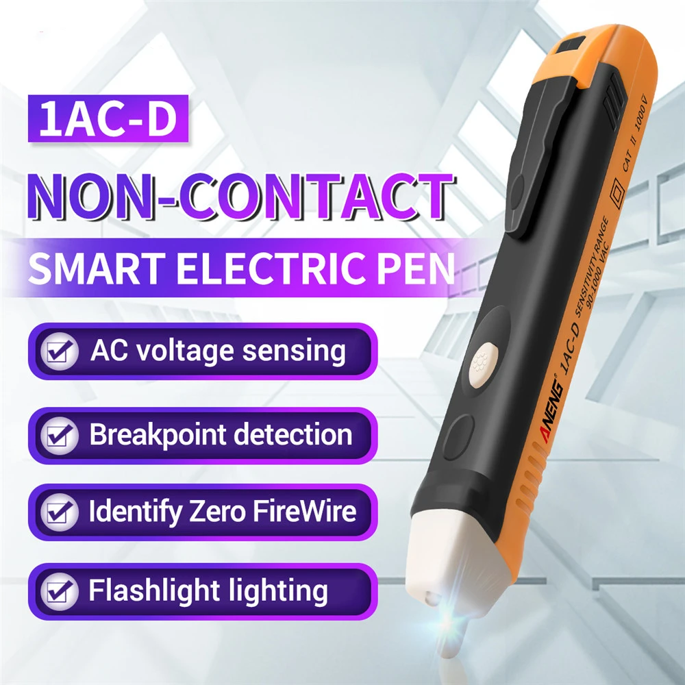 Non-contact Induction Test Pencil AC110V 220V Voltmeter Voltage Probe Volt Meter Electric Indicator Power Detector Tester Socket |