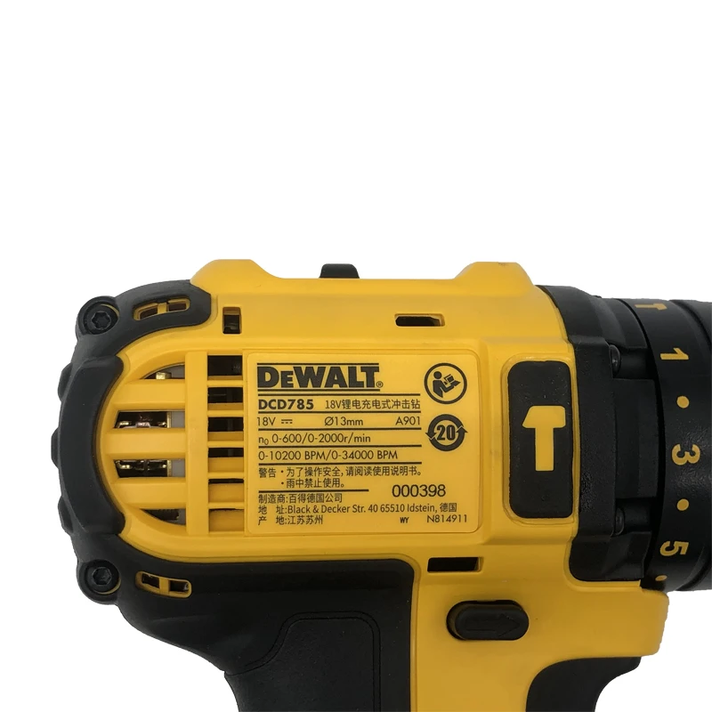 DEWALT Electric Impact Drill DCD785 Multifunctional Wood Metal Drill Wall Hand Drill 18V Lithium Battery LED Light Power Tool _ - Mobile