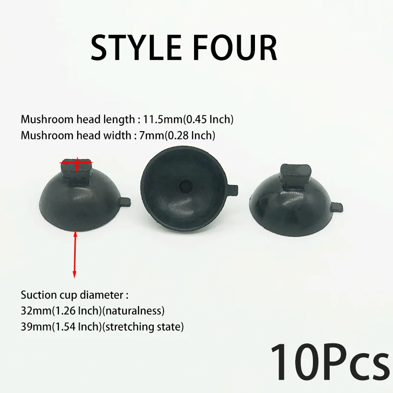 Rubber Suction Cup Clips Set For Water Pump Aquarium Supplies Prevent Displacement 10Pcs rubber suction cup holders aquarium suction cup aquarium clip holders aquarium clip holder