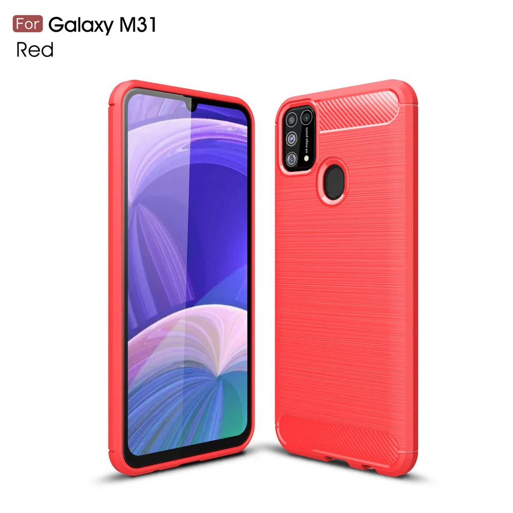 Shockproof Carbon Fiber Phone Bumper Soft TPU Protective Case