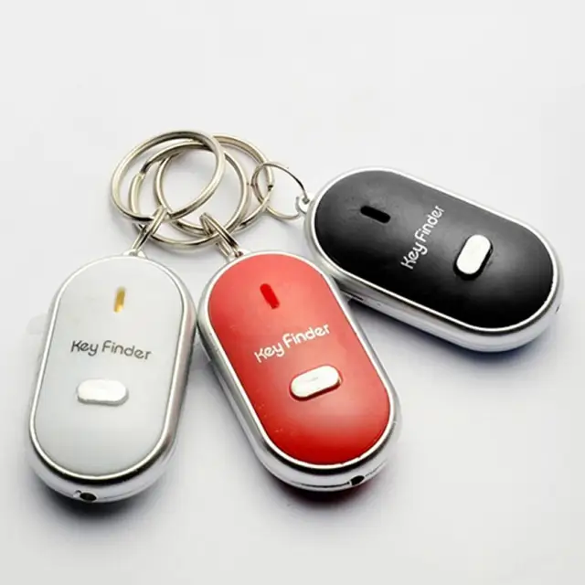 LED Whistle Key Finder Sound Control Flashing Beeping Remote Lost Locator Keyring Anti-Lost Alarm Wallet Pet Tracker Mini Tracer 2