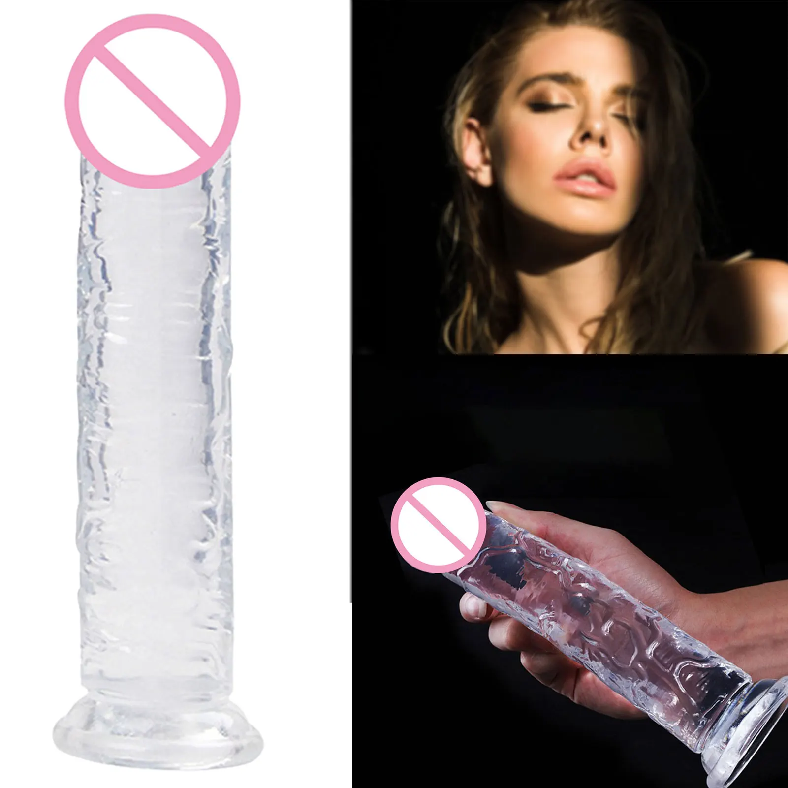 Sex Toys Dildos Jelly Dildo 7 Sizes Transparent Dildos Soft Butt Plug Small Penis Anal Sex Toys Female Masturbator Man Gay Penis