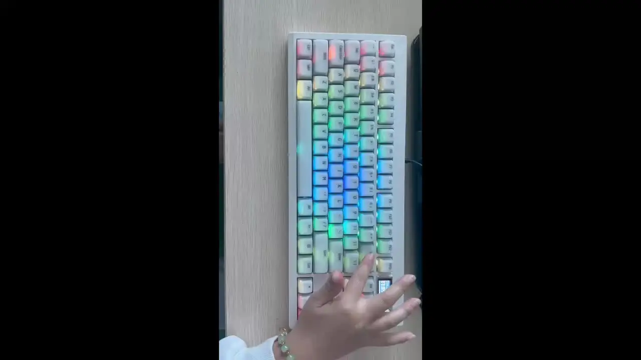 ZUOYA-GMK87 Kit de teclado mecânico, sem fio RGB Backlit Junta