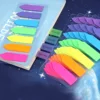 7 Packs 1400 Sheets Transparent Sticky Notes Self-Adhesive Annotation Books Bookmarks Memo Pad Index Tabs Stationery 2