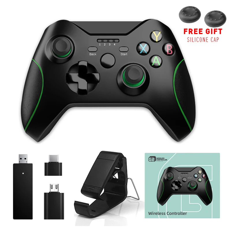 DATA FROG 2.4GHZ Wireless Controller For XBox One/Xbox Series S/X Vibration Gamepad Joystick For PC Windows 7/8/10/PS3 Console 