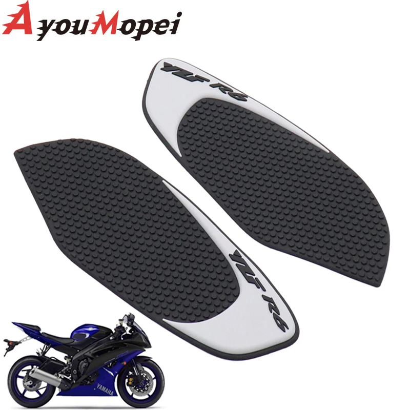 Motorcycle Anti slip Tank Pad Side Gas Knee Grip Traction Protector Sticker For Yamaha YZF R6 YZF-R6 YZF R-6 YZFR6 2008-2016