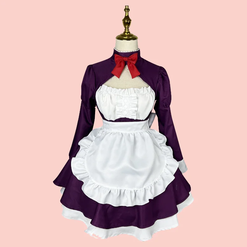 Black Butler Maid Cosplay Kostüm Kleid Schürze für Damen Halloween 2