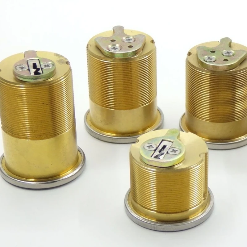Heavy Duty Brass 1" Mortise Lock Cylinder with Key Heavy Duty Lock Cylinder Keyed set for Business storefronts door