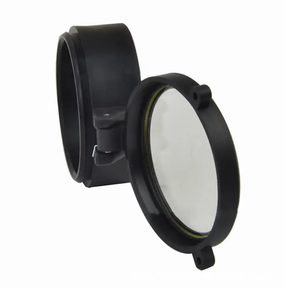 Transparent Airsoft Hunting Rifle Scope Lens Cover Flip Up Quick Spring Protection Cap 30mm-69mm