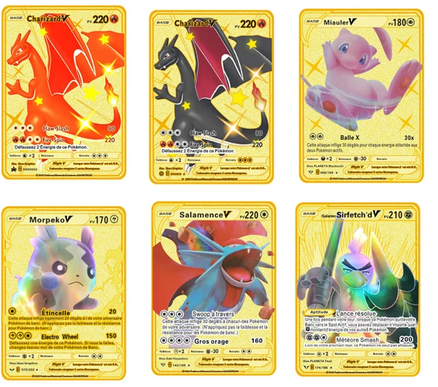 Cartas Douradas Pokémon - 20 Peças - GigaDeal