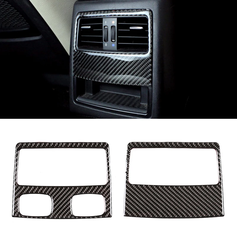 

For BMW 3 Series E90 2005 2006 2007 2008 2009 2010 2011 2012 Carbon Fiber Rear Air Condition Vent Air Outlet Frame Cover Trim