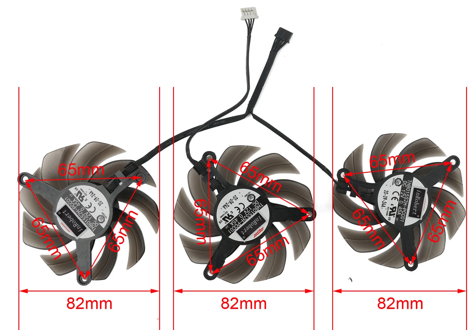 novo substituição do ventilador de refrigeração para palit geforce rtx ti gamingpro oc placa gráfica cooler