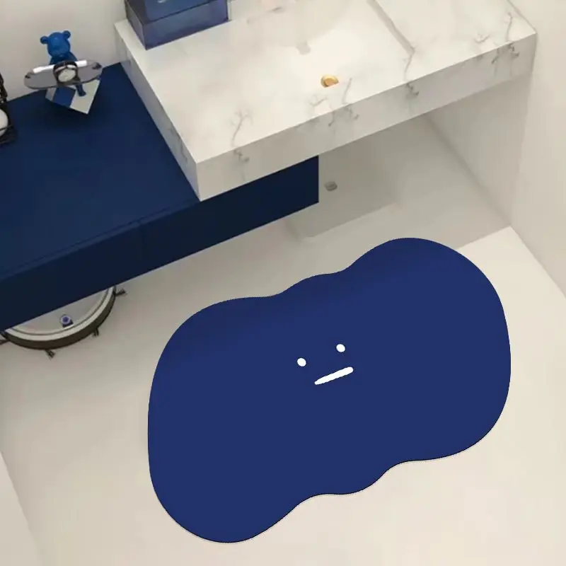 

Cute and Funny Water Absorbing Foot Mat At Bathroom Entrance Soft Diatom Mud Non Slip Floor Mat In Household Bathroom