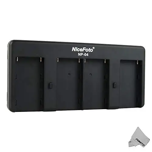 

Nicefoto NP-04 NP-F аккумулятор к V-образному креплению адаптер для аккумулятора 4 слота