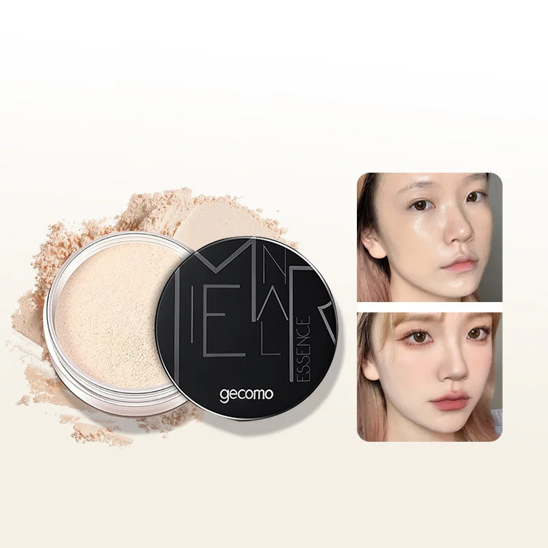 GECOMO Makeup Setting Powder Waterproof Loose Powder Oil-Control Matte Finish 4 Colors