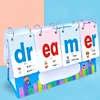 Kids Phonics Flashcards Spelling Words Desktop Calendar English Learnning Spelling Flip Cards Educational Vocabulary Toys 2