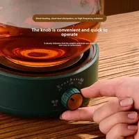Batterie de cuisine électrique 500W, Base chauffante, poêle à café, chauffage manuel à température réglable pour la maison 5
