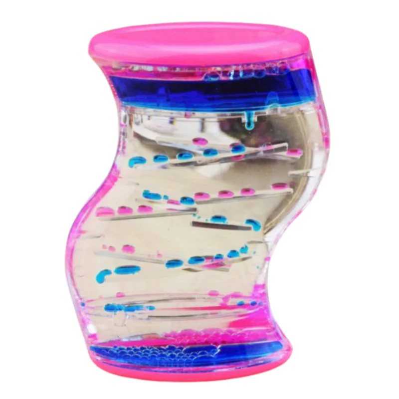 Sand Timer Liquid Hourglass Timer Colored Hourglass Liquid Sports Bubble Hourglass Children's Sensory Decompression Toy Recommendation Home Living Room Creative Desktop Decoration