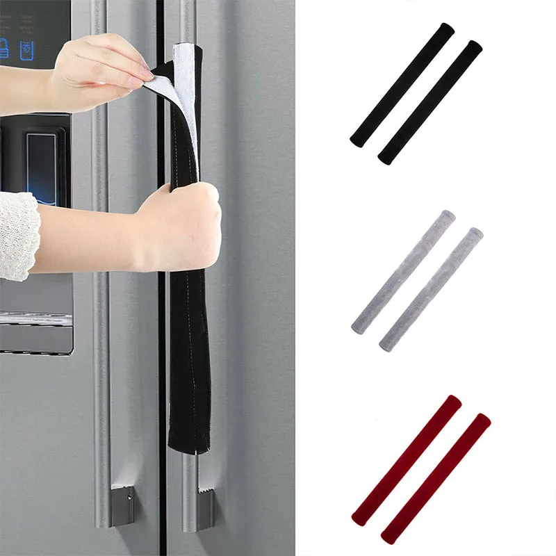 2Pcs Refrigerator Door Handle Cover Fridge Oven Handle Gloves Antiskid