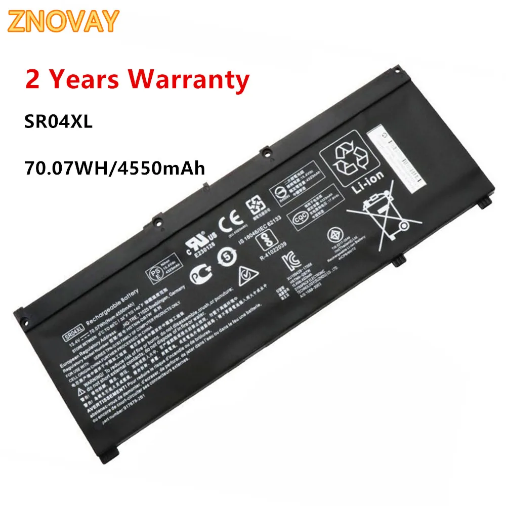 Bateria do Portátil para hp Presságio 15-ce000 15-ce000ng 15-ce002ng Pavilion Poder 15t-cb2000 9176781b1 Tpn-q193 15.4v 70.07wh Sr04xl