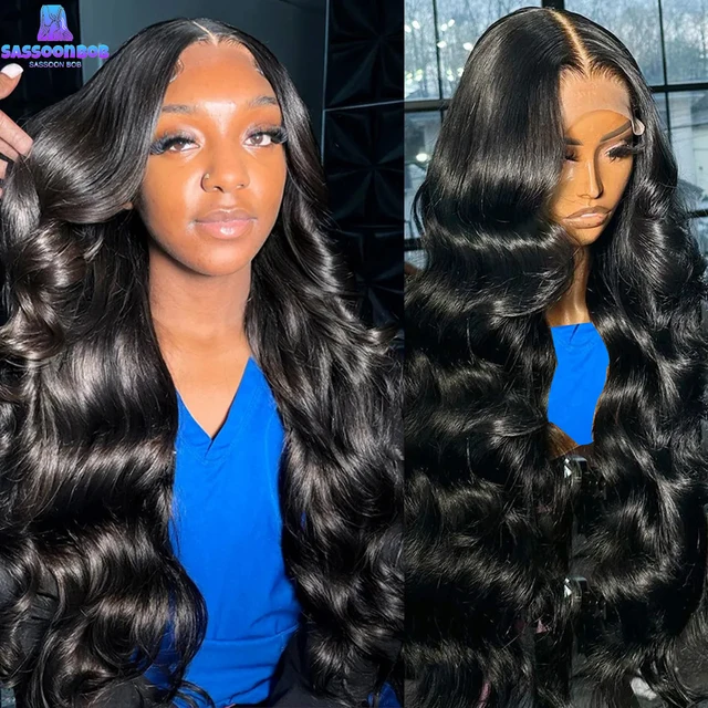 Body Wave 13x4 13x6 360 Hd Transparent Lace Front Wigs Human Hair Wig Brazilian 30 40 Inch Body Wave Lace Frontal Wig For Women 1
