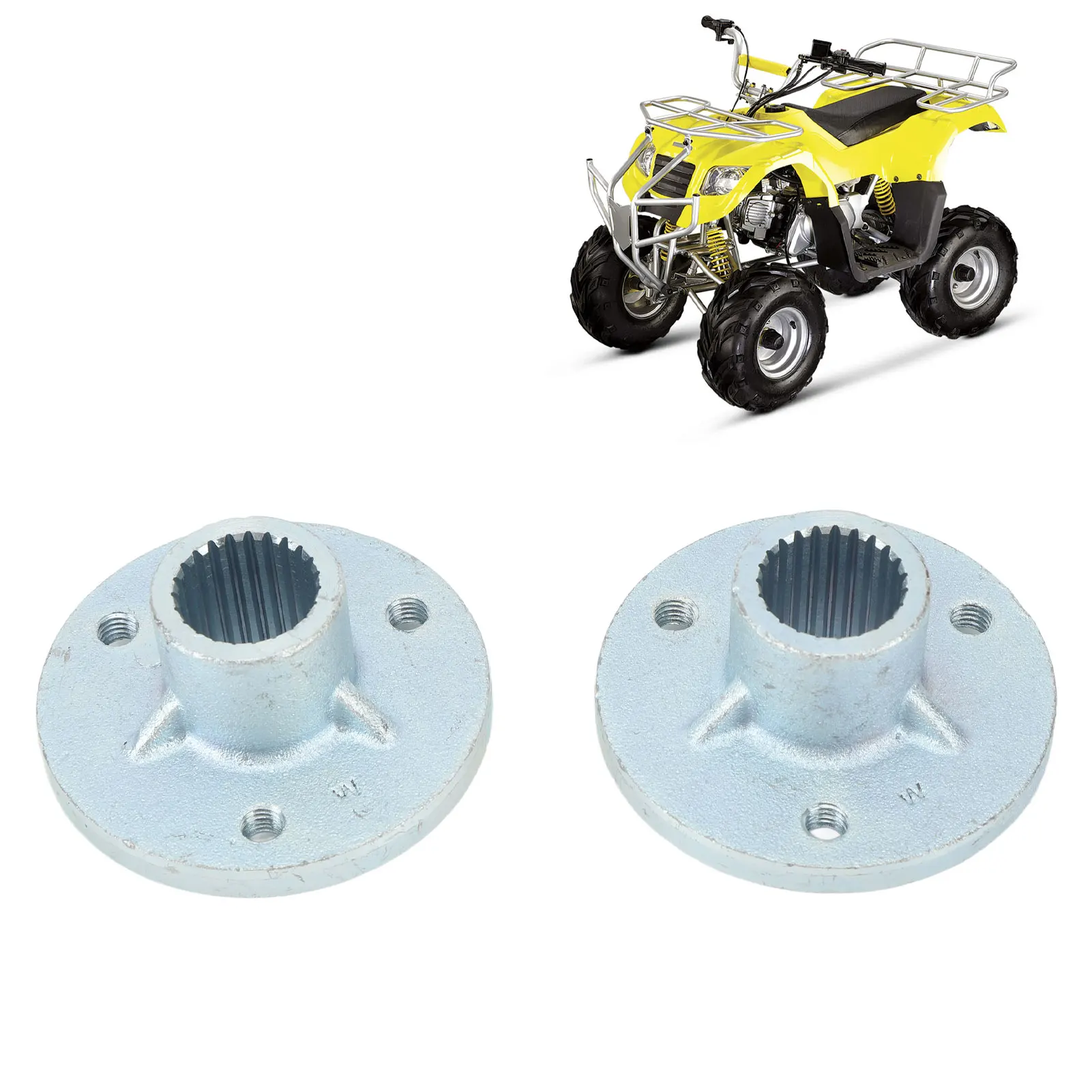 23T 3 Stud Rear Axle Wheel Hub with Screws Left Right Fit For 5inch Tyres Quad Motorcycle ATV Kart Rear Axle Wheel Hub Kit