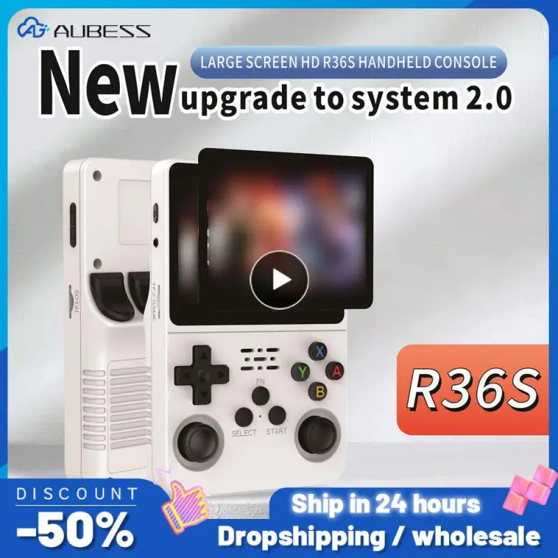 

New R36S Retro Handheld Video Game Console Linux System 3.5 Inch IPS Screen Portable Pocket Video Player R35S Plus