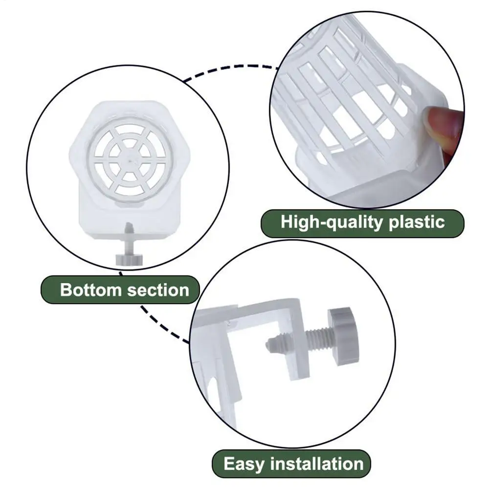 Description Picture 6 of item2pcs Fish Tank Planting Cup Hydroponic Support Basket Water Grass Aquatic Plant Holder Flower Pot Hanging Aquarium Accessories