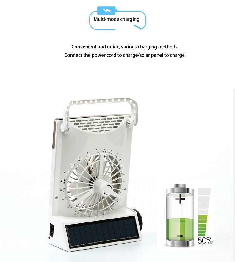 Mini Ventilateur Portable TOSSPER 3 Pièces Avec Lumière LED - Jouet Amusant Coloré