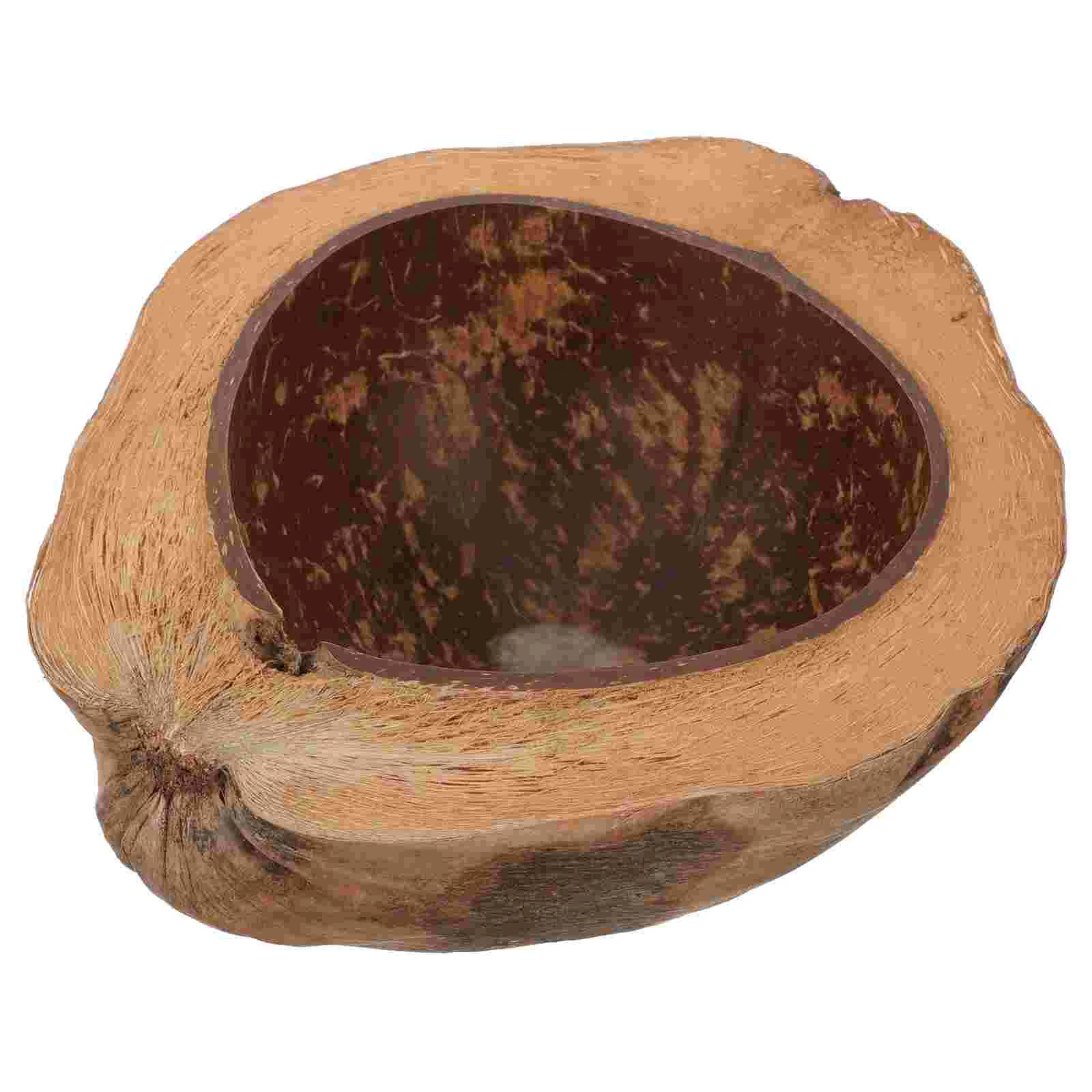 

Natural Coconut Shell Scented Cup Hainan Old Bowl Dried Fruit Plate Restaurant Decor Salad Painting Products Round