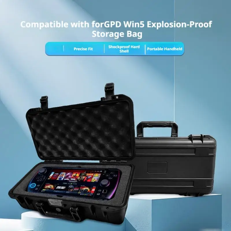 GPD Win5 보호용 보관 가방용 하드 쉘 충격 방지 운반 케이스 안티 스크래치 휴대용 여행 게임 콘솔 액세서리