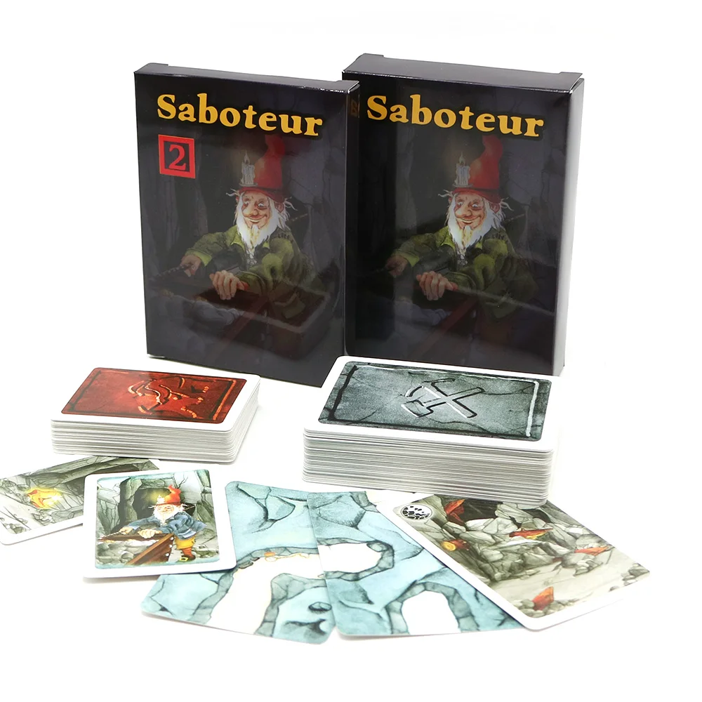 2022 Saboteur 1+2 Board Games With Expansion High Quality Dwarf Miner Jeu  De Family Party Fun Card Game - Board Game - AliExpress
