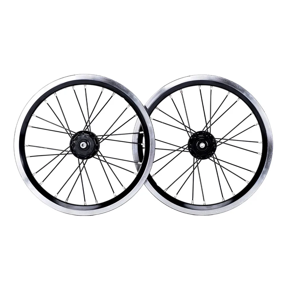 Litepro 完組14インチアルミホイール Litepro-折りたたみ式Vブレーキホイールセット,合金ホイール,シングル