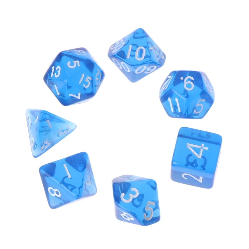 

7pcs/set Polyhedral Multi Sided D4-D20 Dungeons&Dragon D&D RPG Poly Game