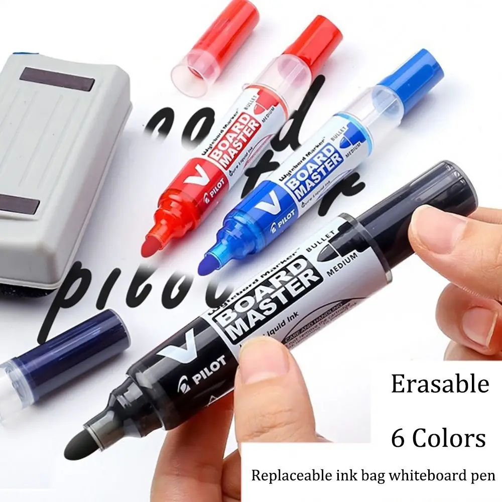 

Pilot Whiteboard Marker 2.3mm Medium Bullet Erasable Refillable Liquid Ink School/Office Painting Supplies Teacher Stationery