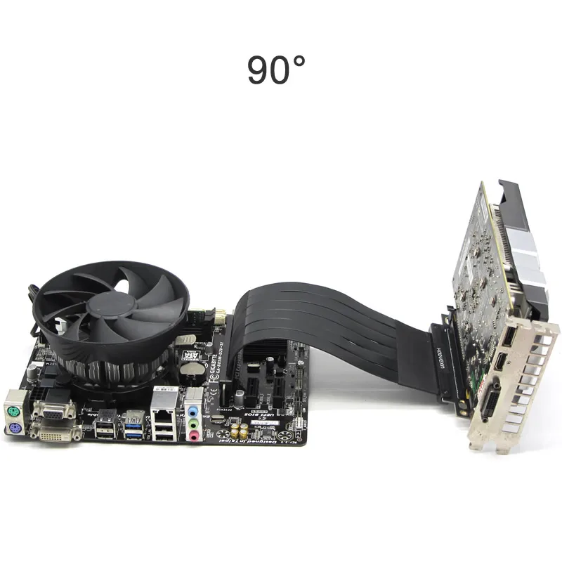 Cabo de Extensão Pcie Riser Graphics Card Express Riser Extensor Blindado com Antijam para Gpu - Imagem 6