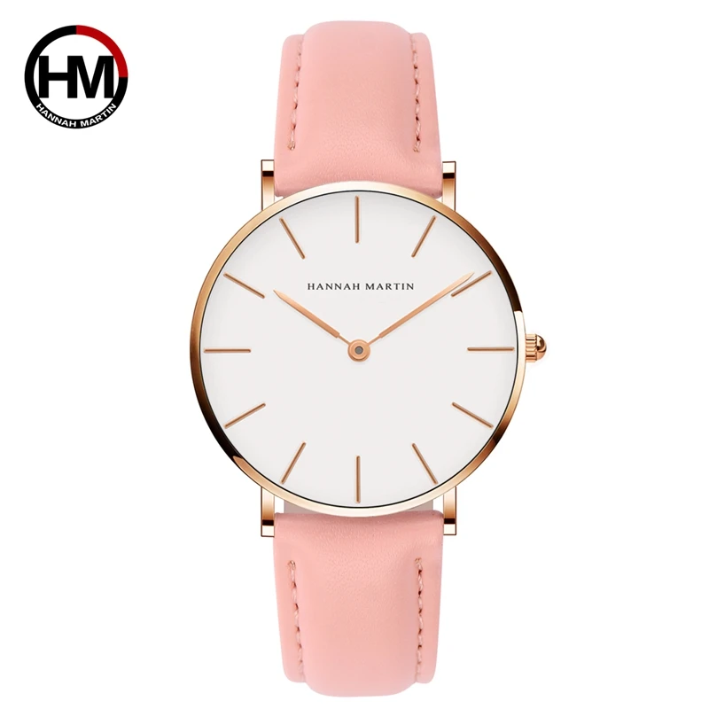 

Women Fashion Watch Causal Leather Strap Japan Quartz Movement Top Luxury Brand Ladies' Wristwatches Waterproof relogio feminino