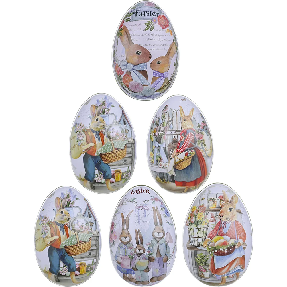 

Tinplate Easter Egg Shaped Candy Box Gift Packing Case Easter Egg Box Easter Egg-shaped Candy Box Decor Box Gift Package