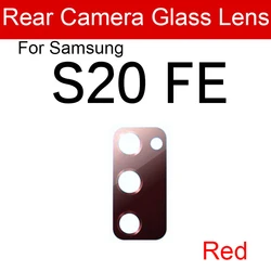 Enhanced Back Rear Camera Glass Lens Protector with Adhesive (S20 FE - red)