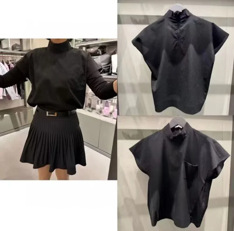 

Golf Clothing Women Short Sleeved 2024 Summer New Korean Fashion Casual Loose Bat Sleeve Golf T-shirt
