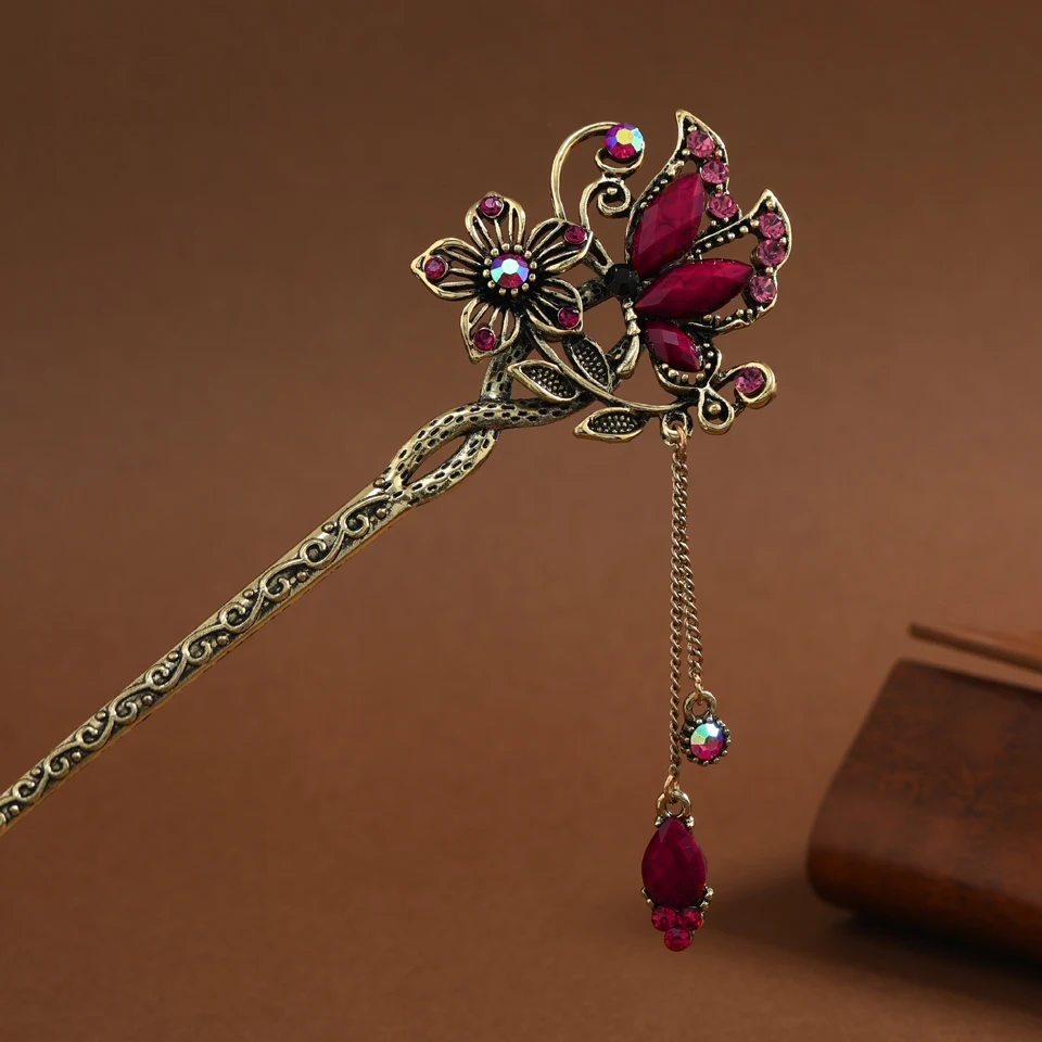 Hair Stick Jewelry Hairpins Hair Accessory for Women Vintage Wedding Charm