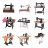 Dollhouse miniatures 1/12 Mini Exquisite Alloy Mini Sewing Machine Mini Alloy Sewing Machine 1:12 Scale Dollhouse DIY Decoration 1