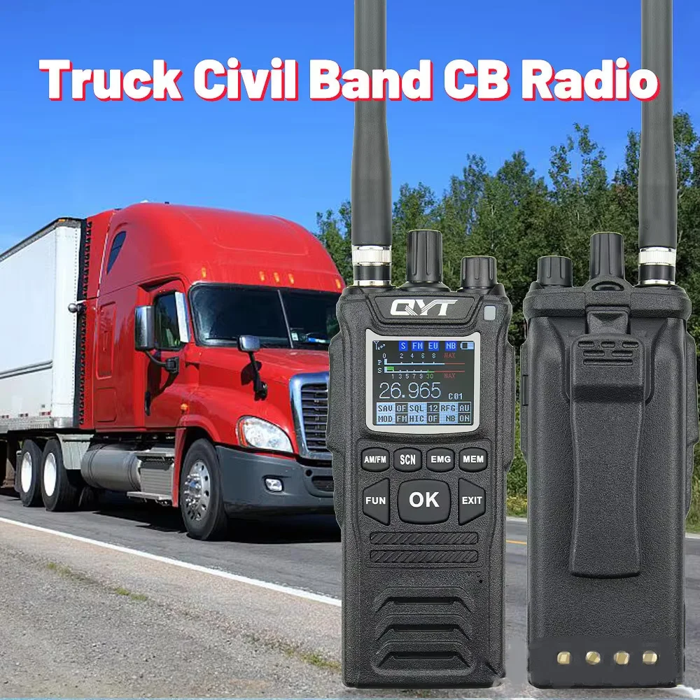 New CB Radio CB-58 26.965-27.405MHz FM AM Mode Citizen Band Radio 27MHz Handheld Walkie Talkie With 4100mAh CB Radio 6
