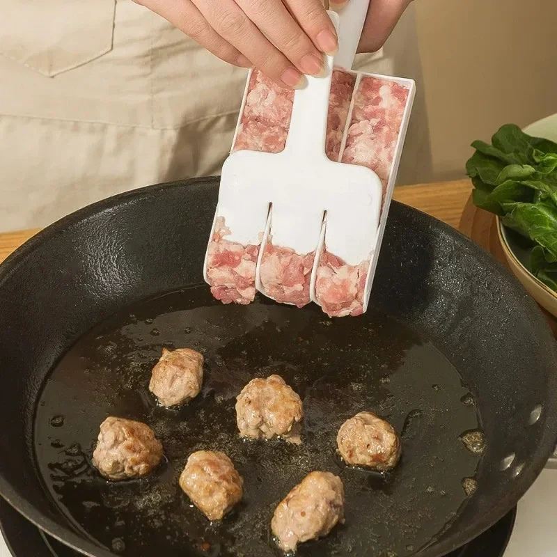 Cylinder Meatball Maker Pushing Balls No Stick Stuffed Poultry Scoop Meat Ball Food -grade Material Meat reusable Kitchen tool