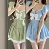 Women Piece Swim Dress Swimsuit Rufffled Swimdress Tummy Control Swimwear with Skirt Swimming Costume