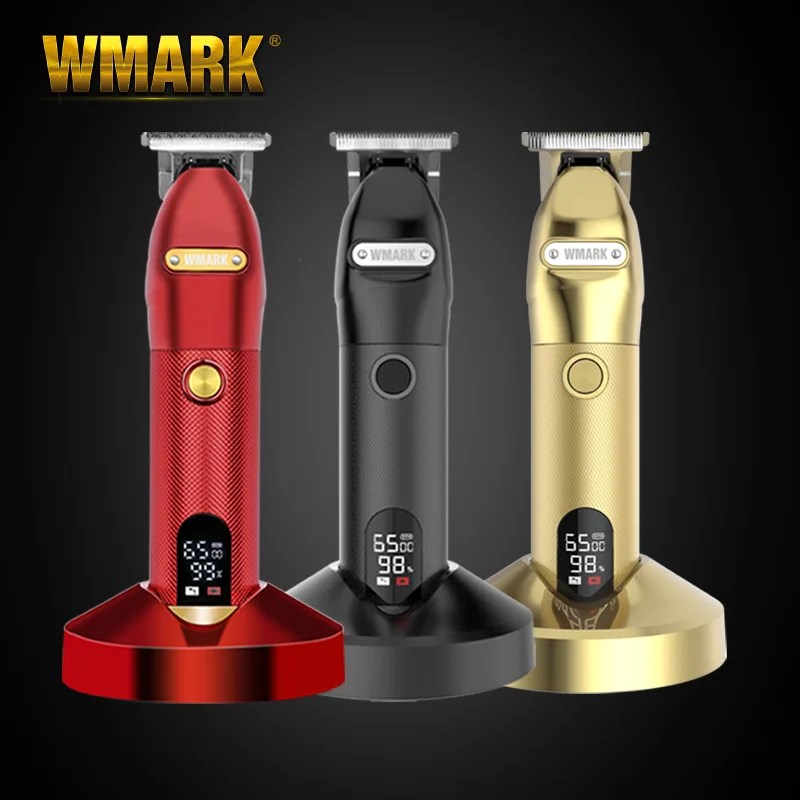 WMARK NG-203 digital hair clipper with base engraving Hair clipper