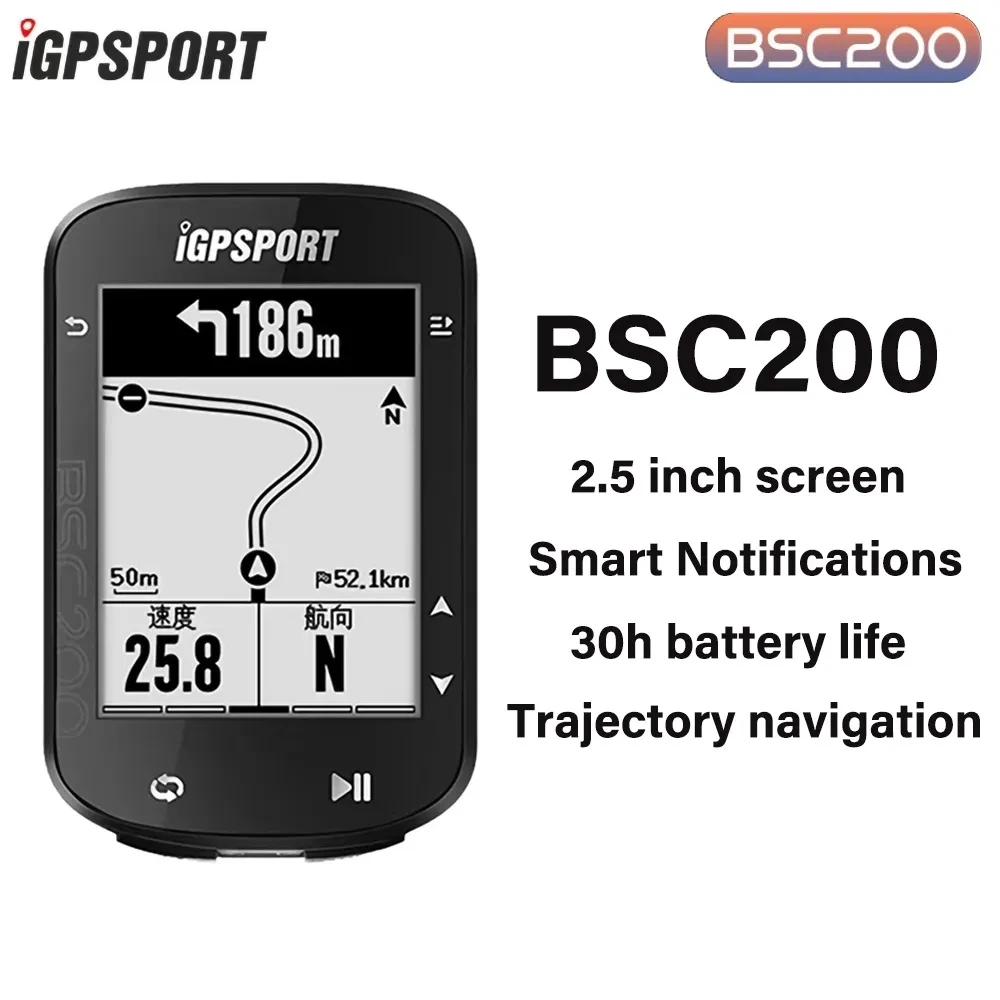 Igpsport Bsc200 Gps Fiets Fiets Computer Draadloze Snelheidsmeter Fiets Digitale Mier + Route